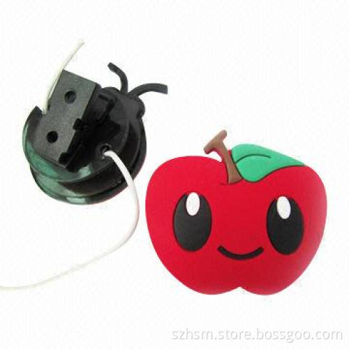 PVC Toy Earphone Cable Holder, Customized Designs are Accepted